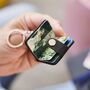 Personalised Leather Eight Photo Mini Book Keyring For Dad With Hot Stamped Initials, Name Or Date, thumbnail 8 of 11