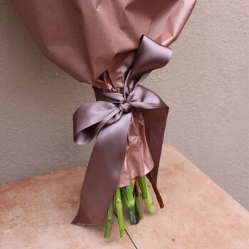 Winter Paper Wrap Fresh Flower Bouquet, 5 of 6