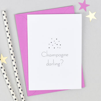 'Champagne Darling?' Congratulations Card, 6 of 6