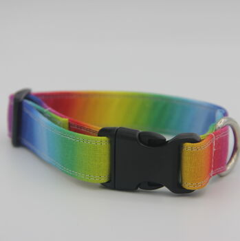Rainbow Ombré Dog Collar And Lead Accessory Set, 9 of 12