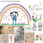 Child's Drawing Personalised Keyring, thumbnail 3 of 5
