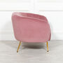 Pink Velvet Armchair, thumbnail 4 of 5