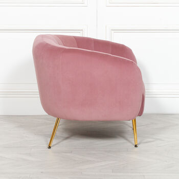 Pink Velvet Armchair, 4 of 5