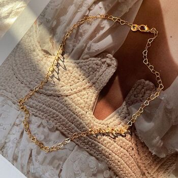 Hearts Love Chain Necklace In Sterling Silver, 10 of 12