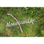 Mountain Life Cursive Recycled Raw Steel Sign, thumbnail 2 of 3