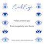 Sterling Silver Evil Eye Dainty Bracelet, thumbnail 9 of 9