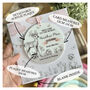 New Baby Pink Woodland Personalised Keepsake Card, thumbnail 3 of 3