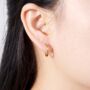 Gold 18 Mm Minimalistic Everyday Hoops, thumbnail 2 of 7