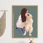 Custom Peek A Boo Pet Portrait For Dog And Cat Gift, thumbnail 5 of 11