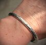 Sterling Silver Heavy Hammered Bangle –, thumbnail 1 of 2