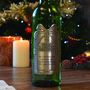 Christmas Personalised Gin With Pewter Bow Label, thumbnail 2 of 6
