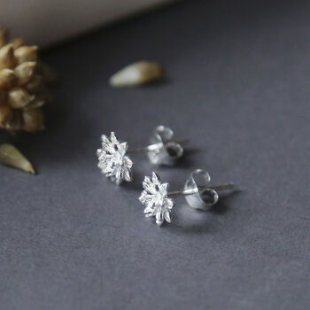 Sterling Silver Enlightened Lotus Studs, 3 of 6
