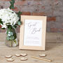 Foiled Gold Leaves Wedding Drop Top Frame Guest Book, thumbnail 3 of 3