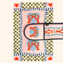 Checkerboard Lobster Tea Towel, thumbnail 2 of 3