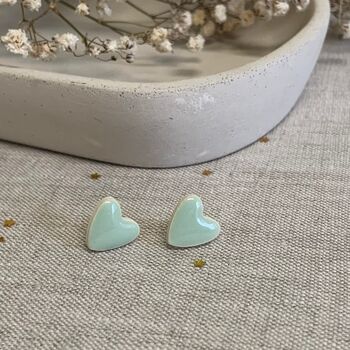 Happy Birthday Ceramic Heart Earrings, 5 of 8