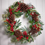 Luxury Traditional Red Berry Door Wreath, thumbnail 1 of 8