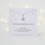 Will You Be My Bridesmaid Silver Wish Necklace, thumbnail 1 of 1