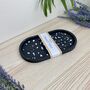 Black Terrazzo Oval Trinket Tray Dish, thumbnail 1 of 5