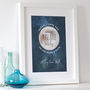Love You Across The Miles To The Moon And Back Print, thumbnail 3 of 6