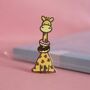 Cute Giraffe Enamel Pin, thumbnail 5 of 6