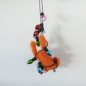 Mini Orangutan Christmas Tree Decoration, 5 of 6