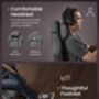 Ergonomic Gaming Chair With Footrest, thumbnail 6 of 6
