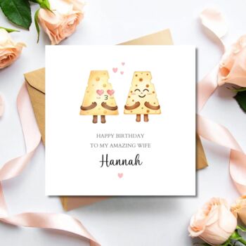 Cheese Pun Wife Birthday Card, Birthday Card For Her, Any Relationship, 2 of 3