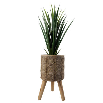 Flowers Composite Planter With Stand, 8 of 9