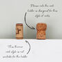 Personalised Heart Shape Cork Collector For Couples, thumbnail 2 of 5