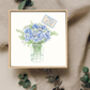 70th Birthday Boxed Card With Cz And Sterling Silver Flower Earrings Gift, thumbnail 1 of 5