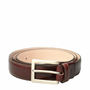 Personalised Luxury Leather Belt For Men. 'Gianni B', thumbnail 5 of 11