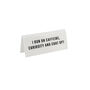 White Acrylic Desk Sign | 'I Run On Caffeine Curiosity And Chat Gpt' | Office | Desk Sign, thumbnail 2 of 2
