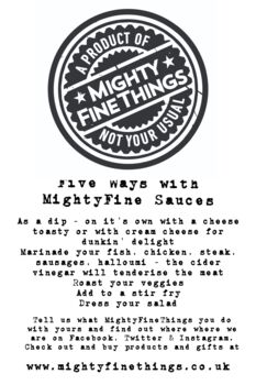 Mighty Fine Things Ginger, Sweet Chilli And Honey Sauce, 3 of 8