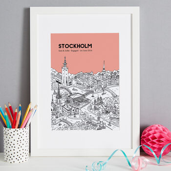 Personalised Wedding Gift 'Our Special City', 7 of 12