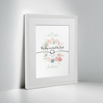 Personalised Anniversary “The Day We Tied The Knot” Framed Print, 6 of 10