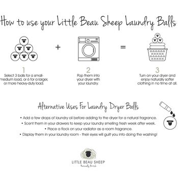 Highland Cow Wool Dryer Balls – Natural Laundry Softener Made With British Wool, 2 of 6