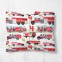 Personalised Fireman Fire Truck Wrapping Paper, thumbnail 1 of 9