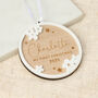 Flower Border First Christmas Decoration, thumbnail 2 of 2