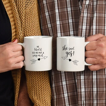 Couples Engagement Mug Set, 2 of 6