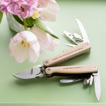 Personalised Gardening Pruners Tool Kit For Her, 5 of 5