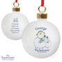 Personalised The Snowman And The Snowdog Bauble, thumbnail 2 of 3