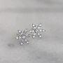 Sterling Silver Christmas Snowflake Earrings, thumbnail 8 of 10