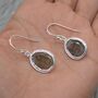 Moss Agate Sterling Silver Earrings, thumbnail 6 of 8