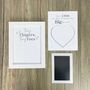 Baby Hand Or Foot Print Framed Ink Keepsake Kit With Two Designs, thumbnail 7 of 12
