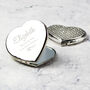 Personalised Diamante Heart Compact Mirror, thumbnail 1 of 6