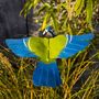 Flying Blue Tit On Rod Handmade Recycled Sculpture, thumbnail 4 of 4