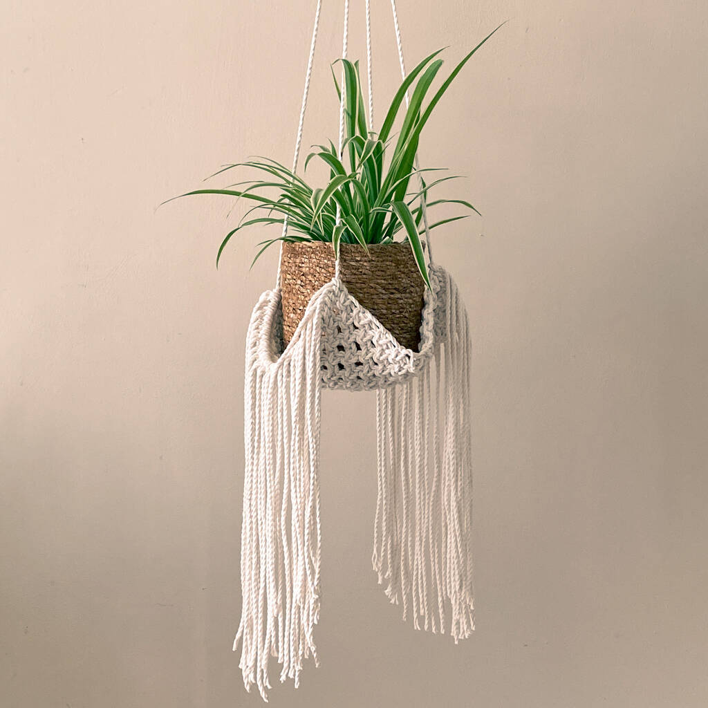 Flora Hanging Plant Basket, 1 of 4