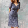 Lace Dress With Sweetheart Neckline In Amethyst Lace, thumbnail 1 of 3