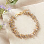 Seed Pearl Cluster Gold Plated Silver Bracelet, thumbnail 10 of 12