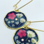Real Flowers Victorian Earrings Small Hand Made, thumbnail 4 of 12